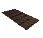 Металлочерепица Grand Line Kvinta plus 0,5 Satin Matt TX RAL 8017 Шоколад