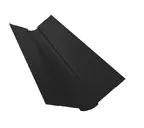 Планка ендовы верхней Grand Line фигурной 100x100 0,45 Drap ST RAL 9005 черный