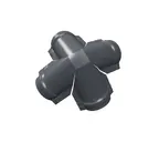 Четверник конька малого полукруглого Rooftop Matte с пленкой RAL 7016 антрацитово-серый