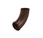 Отвод трубы декорированный, 100/150, Коричневый матовый (RAL8017)