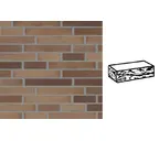 Кирпич клинкерный Muhr 34 EG Grau nuanciert Edelglanz готик, 290х90х40 мм