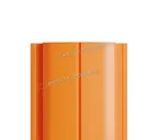 Штакетник Металл Профиль ELLIPSE-T 0,45 Полиэстер RAL2004 Чистый оранжевый