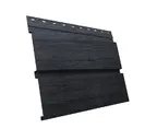 Металлический софит Квадро брус без перфорации 0,45 Print Premium Silver Wood