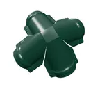 Четверник конька полукруглого Atlas с пленкой RAL 6005 зеленый мох