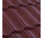 Композитная черепица Метротайл (Metrotile) серия MetroBond, цвет бордо, 1330х410 мм