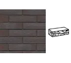 Кирпич клинкерный Muhr 20 Graphitschwarz готик, 240х115х52 мм