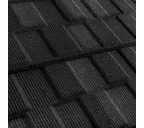 Композитная черепица Метротайл (Metrotile) серия MetroViksen, цвет черный, 1330х410 мм