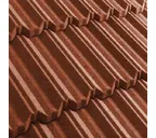 Композитная черепица Метротайл (Metrotile) серия MetroClassic, цвет терракот, 1330х410 мм