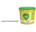 Декоративная силикатно-силиконовая штукатурка weber.pas extraClean шуба 1,5 мм, белая база, 25 кг