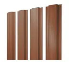 Штакетник Прямоугольный Grand Line 0,5 Satin Matt RAL8004 Терракота