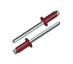 Заклёпка вытяжная Daxmer 4,0х10 RAL 3011 (10х1000 шт) ал/ст