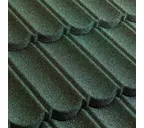 Композитная черепица Метротайл (Metrotile) серия MetroBond, цвет зеленый, 1330х410 мм