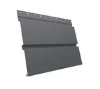Металлический софит Квадро брус без перфорации 0,5 GreenCoat Pural BT, matt RR 23 темно-серый (RAL 7024 мокрый асфальт)