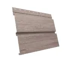 Металлический сайдинг Grand Line Квадро брус 0.45 мм Print Elite с пленкой White Wood