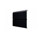 Металлический сайдинг Grand Line ЭкоБрус 0.5 мм PurPro Matt 275 RAL 9005 черный