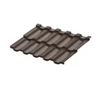 Модульная металлочерепица Aquasystem Гётеборг XXL 0,5 GreenCoat Pural BT RR 32 (т-коричневый)