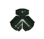 Тройник Y конька полукруглого GreenCoat Pural BT с пленкой RR 11 темно-зеленый (RAL 6020 хромовая зелень)