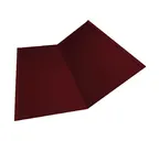 Планка ендовы нижней 300х300 0,45 PE RAL 3005 красное вино