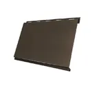 Металлический сайдинг Grand Line Вертикаль 0.45 мм classic Drap с пленкой RR 32 темно-коричневый