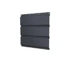 Софит металлический полная перфорация 0,5 Satin Мatt с пленкой RAL 7024 мокрый асфальт