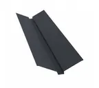 Планка ендовы верхней 115х30х115 0,5 Rooftop Matte RAL 7016 антрацитово-серый