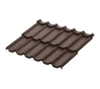 Модульная металлочерепица Aquasystem Стокгольм XXL 0,5 мм GreenCoat Pural Matt BT RAL8017 MATT (коричневый)