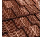 Композитная черепица Метротайл (Metrotile) серия MetroViksen, цвет терракот, 1330х410 мм