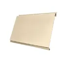 Металлический сайдинг Grand Line Вертикаль 0.45 мм classic Drap ST с пленкой RAL 1015 светлая слоновая кость