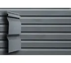 Виниловый сайдинг двухслойный Grand Line Корабельная доска Слим АСА Графит 3.00
