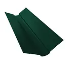 Планка ендовы верхней Grand Line фигурной 100x100 0,4 Полиэстер RAL 6005 зеленый мох