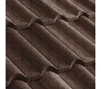 Композитная черепица Метротайл (Metrotile) серия Gallo, цвет кофе, 1315х418 мм