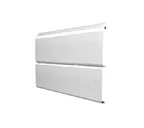 Софит ЭкоБрус с перфорацией 0,345 Grand Line 0,45 PE с пленкой RAL 9003 сигнальный белый