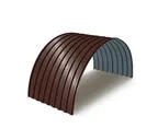 Профнастил Профлист-Металл C10ПГ 1100 0.5 ECOSTEEL® RAL 8017 Мореный дуб