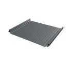 Фальцевая кровля Кликфальц Pro Gofr Grand Line 0,5 GreenCoat Pural BT, matt RR 23 Мокрый Асфальт