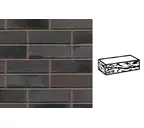 Кирпич клинкерный Muhr 15 Schwarz-bunt Edelglanz готик, 240х55х71 мм