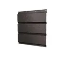 Софит металлический центральная перфорация 0,5 GreenCoat Pural BT, matt с пленкой RR 32 темно-коричневый (RAL 8019 серо-коричневый)
