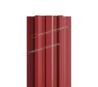 Штакетник Металл Профиль LАNE-T 0,5 NormanMP RAL3011 Коричнево-красный
