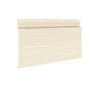 Сайдинг металлический AquAsystem Скандинавский брус Модерн узкий фактур. Polyester 0,45mm (0,48mm с покрытием) Zn140 Слоновая кость (RAL 1015)
