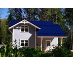 Металлочерепица Grand Line Kvinta Uno 0,45 Полиэстер RAL 5002 Ультрамариново-синий