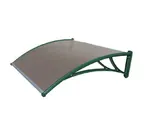 Krovent из поликарбоната 1200х930х280 бронзовый (зел.кроншт)