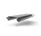 Планка угла внутреннего сложного БХ new 0,4 PE с пленкой RAL 7004 сигнальный белый (2м)