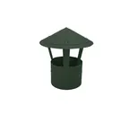 Дымник на трубу круглый d125 0,5 GreenСoat Pural BT с пленкой RR 11 темно-зеленый (RAL 6020 хромовая зелень)