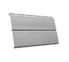 Металлический сайдинг Grand Line ЭкоБрус 0.45 мм 3D Drap с пленкой RAL 7004 сигнальный серый
