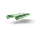 Планка угла внутреннего сложного БХ new 0,45 PE с пленкой RAL 6019 бело-зеленый (2м)