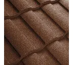Композитная черепица Метротайл (Metrotile) серия MetroRoman, цвет бургундия, 1280х410 мм